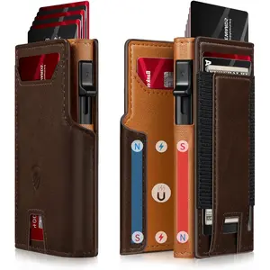 Wallet for Men 9-13 Cards RFID Blocking  Pop Up Card Holder with ID Window & Stretchable  Slot - Minimalist  Mens Wallet, Gifts for Men