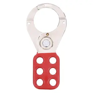Lockout Hasp, Snap-On, 6 Lock, Red