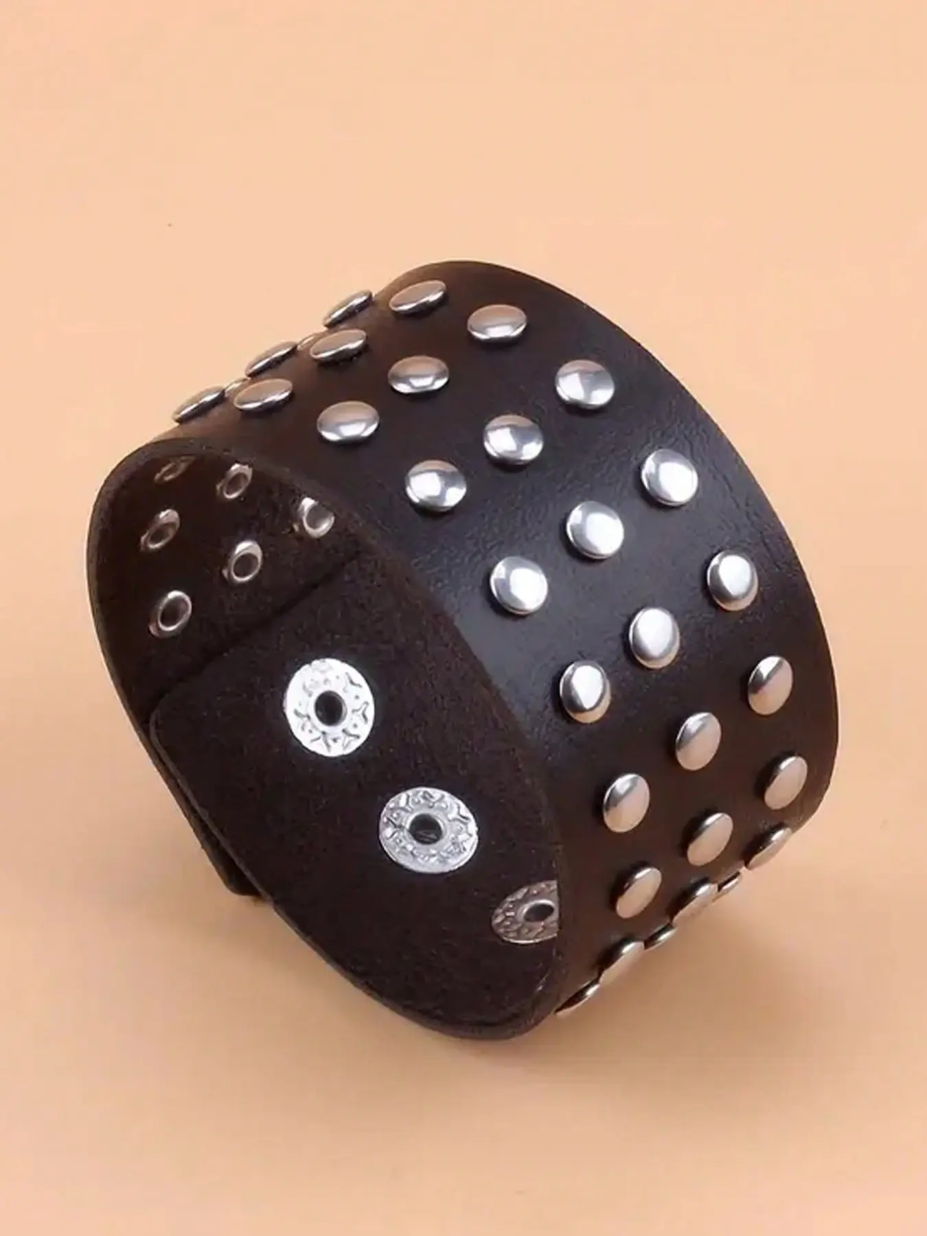 Unisex PU Leather High Quality Bracelet, Adjustable Buckle Closure, Modern Jewelry, Fashionable Wristband, Casual and Formal Wear