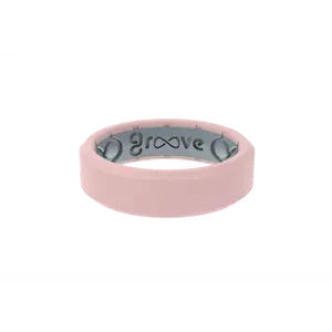 Edge Rose Quartz Thin Ring