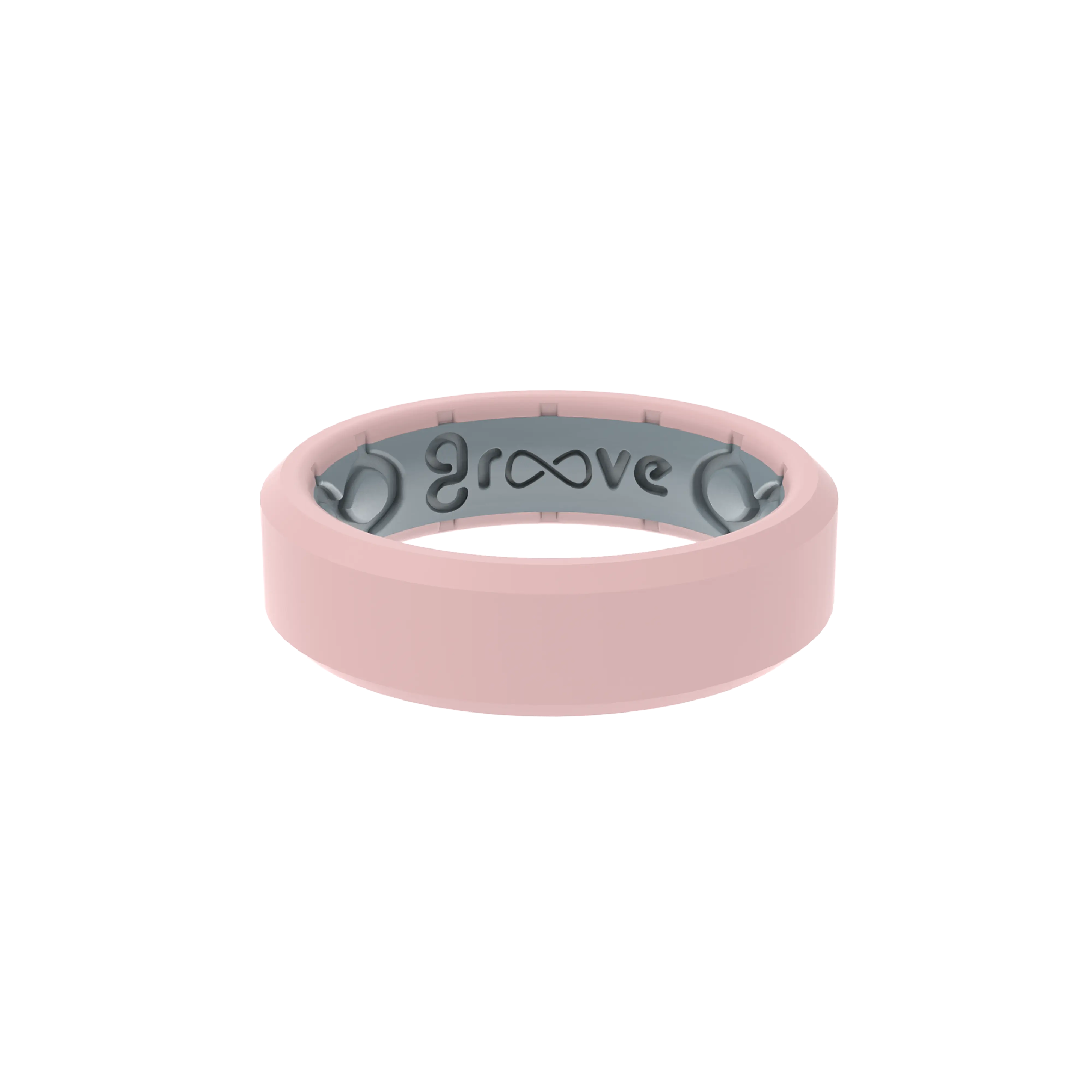 Edge Rose Quartz Thin Ring Edge Rose Quartz Thin Ring