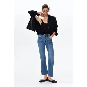 H&M Flared Regular Waist Ankle Jeans