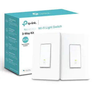 3 Way Switch HS210 KIT, Needs Neutral Wire, 2.4GHz Wi-Fi Light Switch works with Alexa and Google Home, UL Certified, No Hub Required, White,2 Count (Pack of 1)