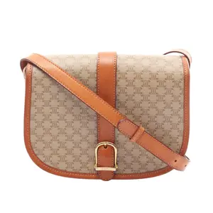 Pre-owned Celine Plastic Shoulder Bags Macadam Coated Canvas Shoulder Bag 2106262101219932989