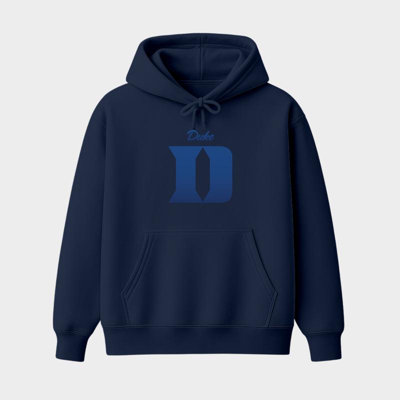 Vintage Duke Inspired University Hoodie For Men Women, Retro Collegiate Graphic Sweatshirt, Unisex Streetwear Pullover, Cozy Game Day Fan Gift Top