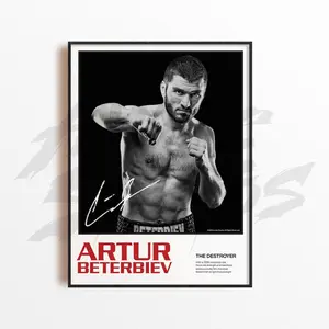 Artur Beterbiev Art Print, Boxing Art Print, Boxing Arts Wall Decor, Home Gym Decoration, Sports Gift, Boxing Fighter Poster