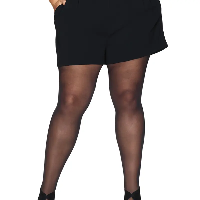 Hanes Curves Sheer Control Top Tights (plus Size) Women's Intimates Comfortable Fit Soft Stretch Fabric Breathable Hsp006