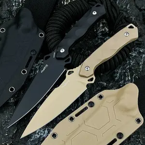 New Survival Fixed Blade Knife with Sheath 8Cr13Mov Blade Nylon Fiber Handle High Hardness Jungle Outdoor Knife Survival Gear Self Defense Self Defense Camping EDC Knife Tactical Knives