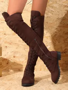 Women's Fashion over Knee High Top Boots, Soft Comfortable Design, Perfect for Casual & Party Wear, Stylish Women's Footwear