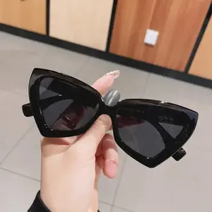 Fashionable Women's Cat Eye High-end Sunglasses Casual UV Resistant Retro Glasses Outdoor Travel Skiing Casual Sun Glasses UV400