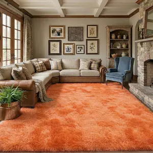 Rugs For Living Room, Tie-Dye Orange Soft Modern Indoor Long-Haired Carpet, Upgraded Anti-slip, Suitable For Home Decoration Such Bedrooms, Living Rooms, Dormitories, Etc, Room Deocr, Decorative Carpet
