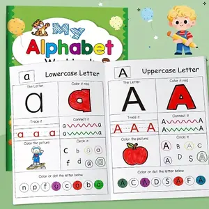 Abcde Letter Word Practice Book, Basic Writing Training Workbook, 26 Alphabet Tracing Sheets for Kids, Teaching Supplies, Early Learning Essentials, Preschool Learning Materials