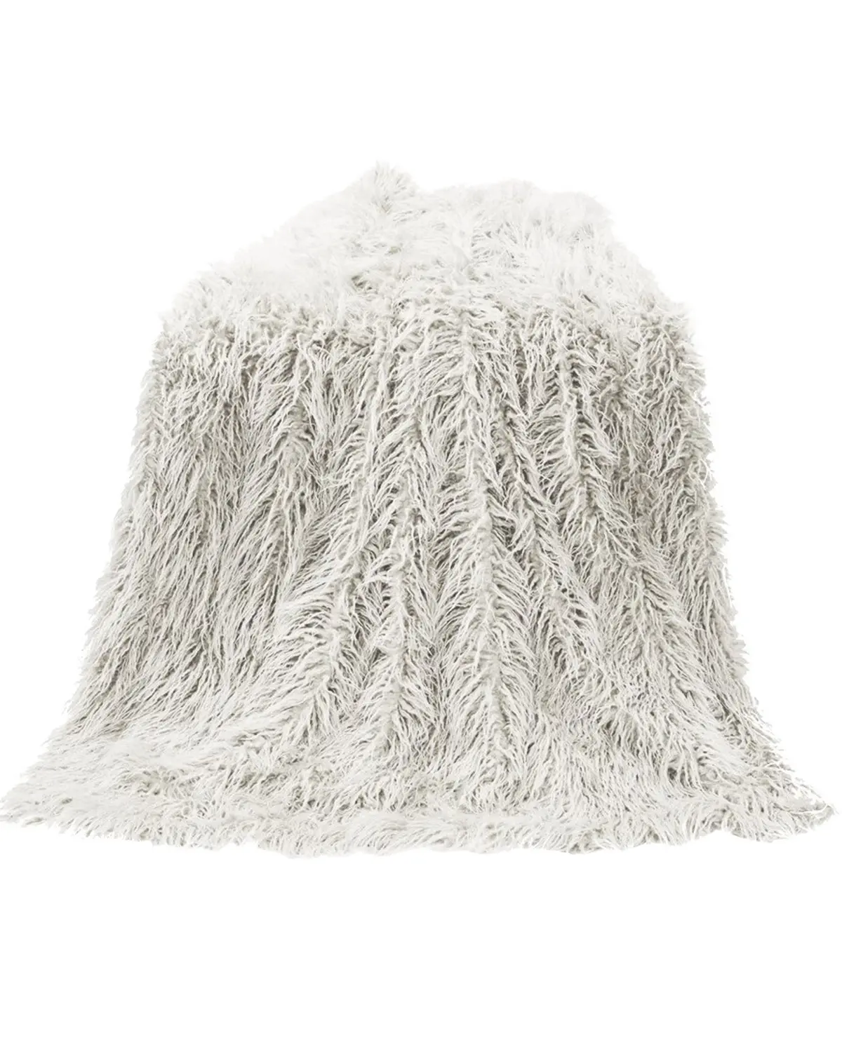 Hiend Accents Unisex Mongolian Faux Fur Throw Blanket - Tr5003-Os-Wh