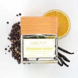 Tangerine Wood, Arlyn, Men Perfume, Eau de Parfum, Orange-Pepper-Vetiver, Long-Lasting, Vegan, Cruelty-Free, Made in USA – 50 ml | 1.7 Oz