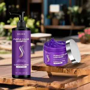Shampoo and Keratin Mask (100ML+100g), Coconut Oil, Collagen, Vitamin E, Extract, Rosemary, Moisturizing, Anti-Frizz