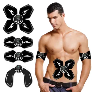 Electric Butt Massager and Abdominal Muscle Stimulator Set, Portable Muscle Recovery for Gym and Office