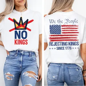 No Kings T-Shirt, Rejecting Kings Since 1776 Apparel, We The People Anti Trump Tee, Freedom Statement T-Shirt, No Kings Top, Equality Outfit