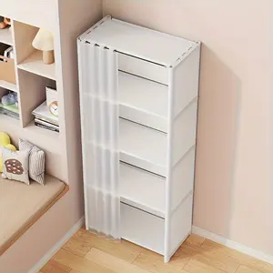 Multifunctional Easy-Install Clothes Storage Cabinet, Wardrobe Organizer, Dustproof Bookshelf for Office, Classroom, Living Room, Bedroom & Dorm