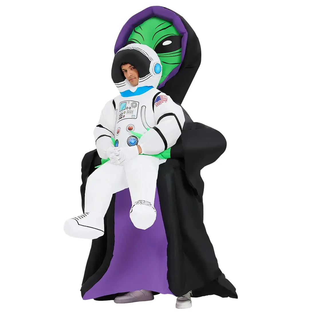 GOOSH Alien Costume Halloween Inflatable Costume for Adults Women Men Blow up for Parade Party Cosplay