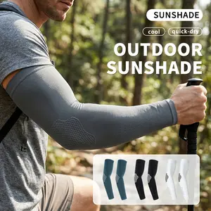 Unisex Cycling Ice-Silk Arm Sleeves Lightweight Breathable Stylish Fitness Arm Sleeves Sports-Style Arm Sleeves Breathable Highly Stretchable Seamless Hiking Trekking Fishing Sweat-Wicking Portable Arm Sleeves Outdoor Sports Gift cooling