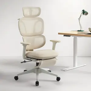 CabeVibe Ergonomic Office Chair, High Back Ergonomic Desk Chair with Adjustable Lumbar Support and Headrest, Swivel Task Chair with flip-up Armrests for Guitar Playing