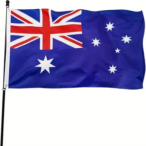 2x3ft / 3x5ft Australia National Flag - Official Australian Union Jack Southern Cross Polyester Banner for Outdoor Yard & Home Decor