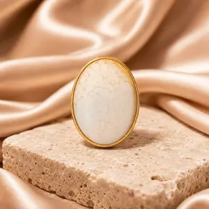 Soft Life Oversized adjustable statement ring