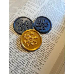 Set of 2 Hastur Tokens Lovecraft Coings King in Yellow Runic Coins Cult Coins PLA Tokens Protection Coin Cthulhu Coins Old Ones Elder Sign