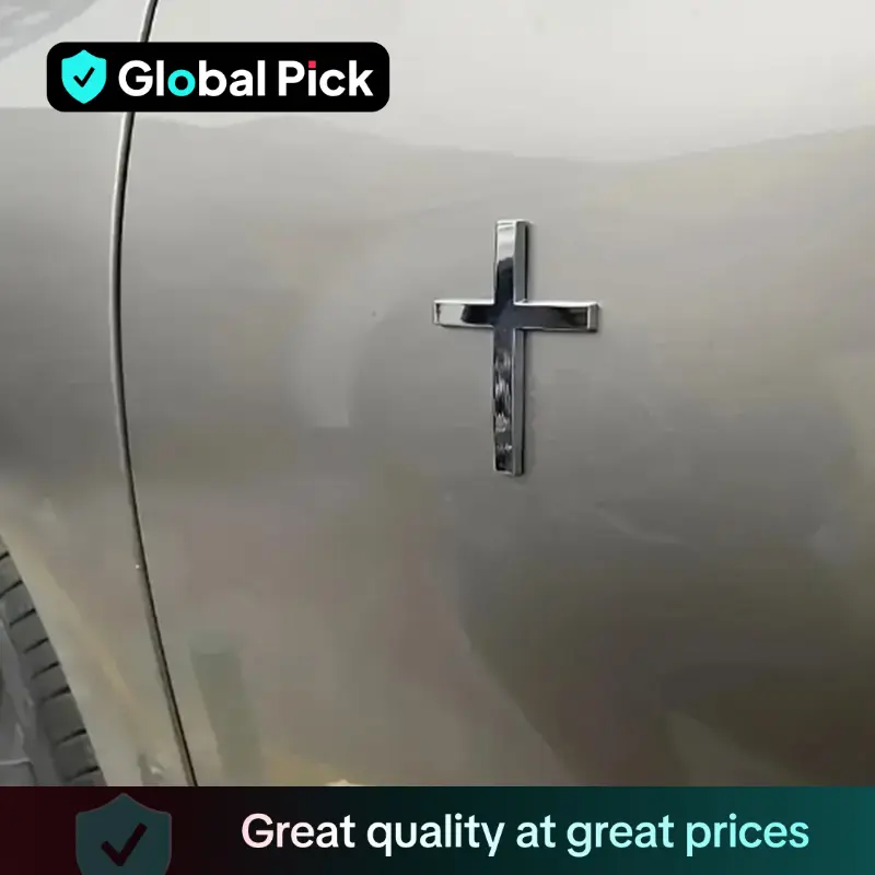 Christian Cross Sticker, Car Exterior Decorative Sticker, Universal Car Accessories for Car, Motorcycle & SUV