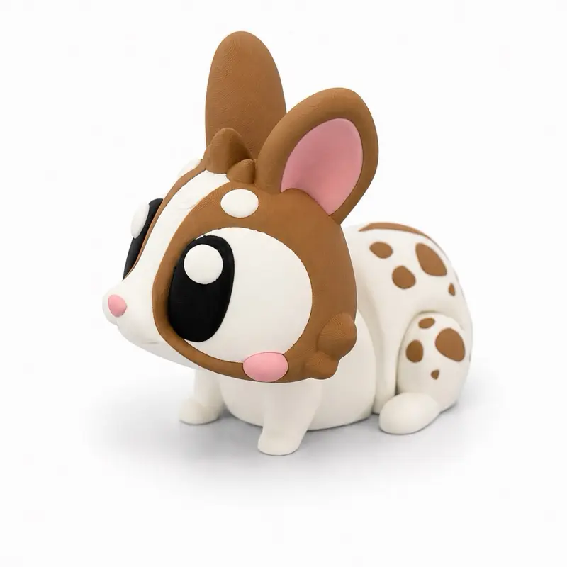 Articulated Rabbit – 3D Printed Fidget & Collectible