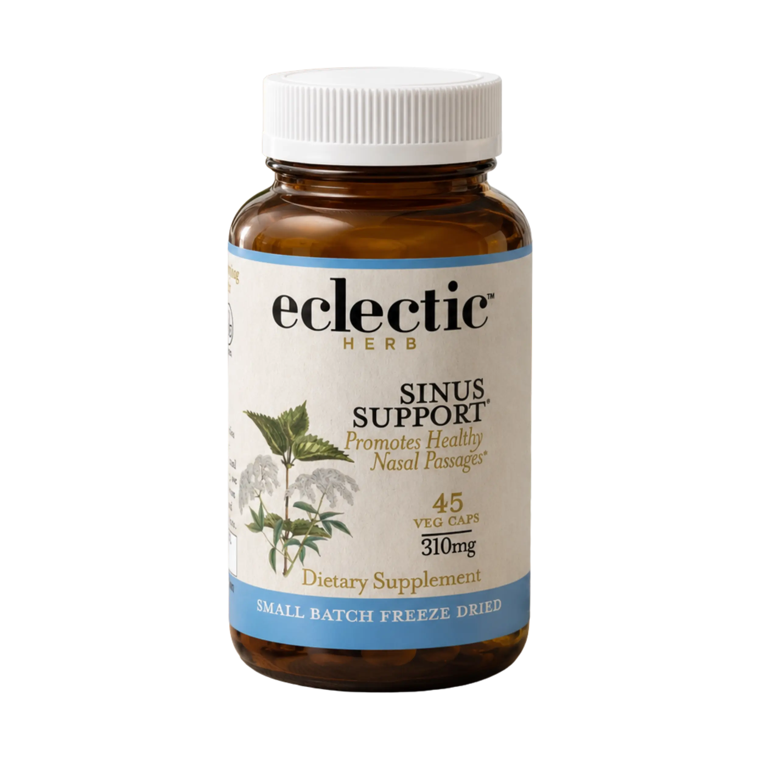 Eclectic Herb - Sinus Support Capsules | Sinus, Nasal + Respiratory Support | Freeze Dried, Concentrated Herbal Supplement | Natural, Wildcrafted, Non-GMO, Gluten Free, Vegan