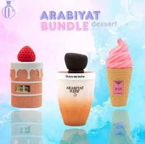 Arabiyat Sugar | Cotton Blush + Strawberry Tres Leches + Dulce De Leche | Eau De Parfum | Unisex Fragrance | 300 ML | Strawberry - Marshmallow & Amber Notes