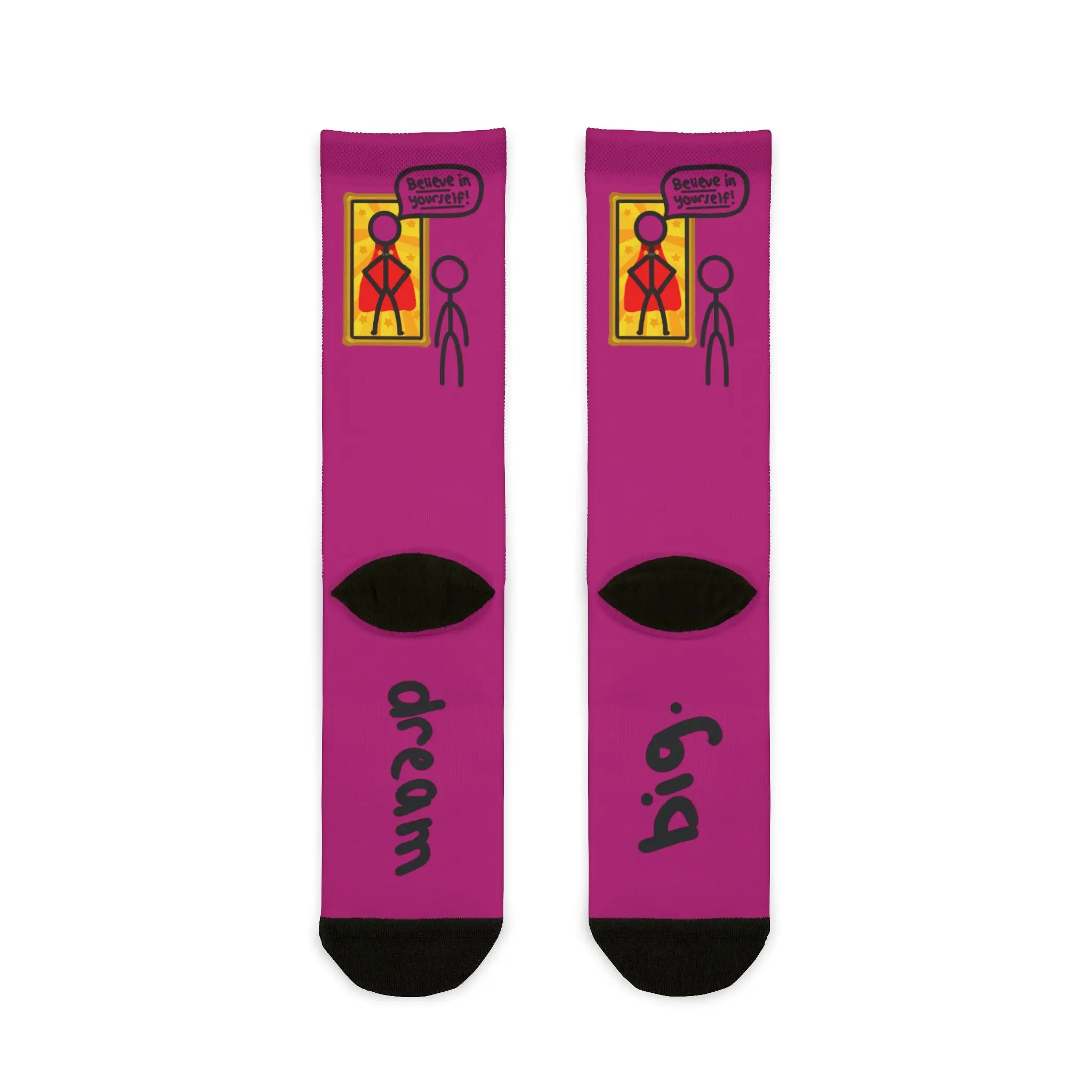 Superheroes Socks (hot pink)