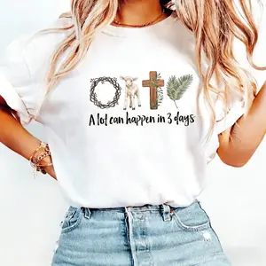 A Lot Can Happen in 3 Days TShirt, Easter Jesus T-Shirt, Good Friday Easter TShirt, He is Risen, Religious Easter T-Shirt, Faith