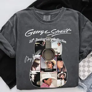 Comfort Colors, Vintage George Strait King of country Tour American Flag Graphic Tee, Country Music Tour 2025 Shirt, 90s Graphic George Nashville Cloud Tee, Gift for him, Gift for her