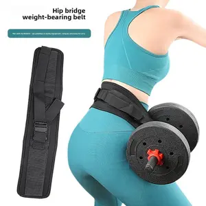 Hip Bridge Weight Belt for Dumbbell Training Compact Design Compatible with Dumbbells Fitness Training Belt for Stronger Glutes