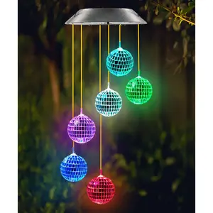 Solar Disco Ball for Garden Patio Outdoor Decor, Lovely Color Changing Lights, Birthday Gifts for Women, Gifts for Mom Grandma Teacher