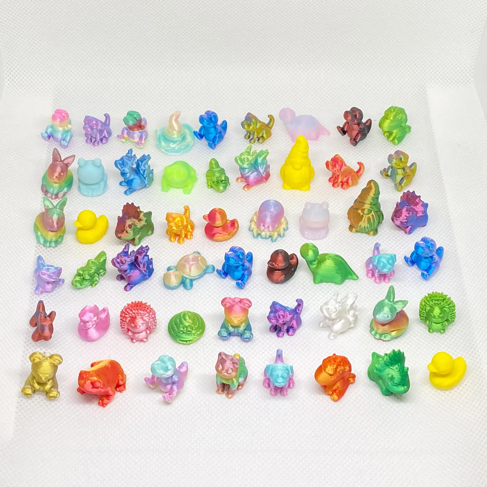 Miniature 3D Printed Animal Figurines, Decorative Plastic Micro Animals for Fairy Garden, Garden Gnomes, Aquarium Decor, Hidden Craft Accessories, 100pcs/50pcs