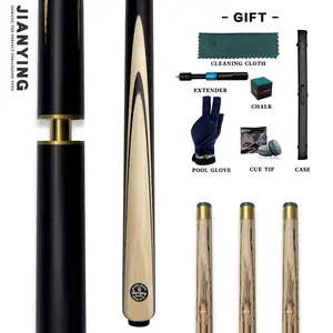 JIANYING Premium Snooker Cue Set (Including Case and Full Accessories) Length: 57 inches, Weight: 18-20 ounces, Tip Diameter: 10.2 mm Perfect Gift for Friends
