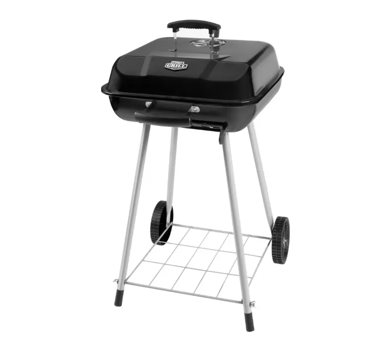 Expert Grill 17.5 Inch Charcoal Grill with Wheels and Adjustable Dampers