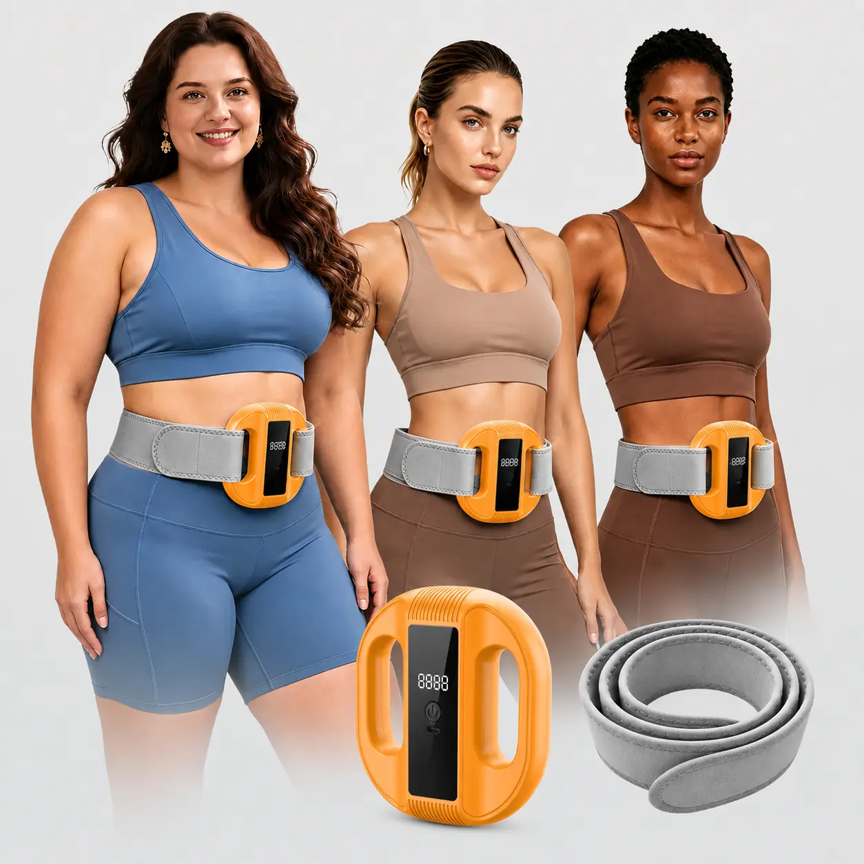 2026 New Fascia Ring Vibratory Muscle Massager - Cordless Rechargeable Portable Muscle Recovery Device, Upgraded Adjustable Strap (Fits Up to 55in Waist) for Waist & Back Relaxation, Ideal Adult Gift, Muscle Massagers