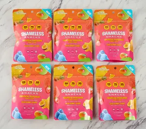 Shameless Snacks (6) 3.5oz Bags of Tropical Gummy Candies