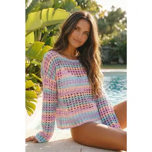 Tina - Open Knit Top