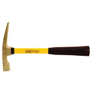 212 MAIN Bricklayers Hammer - 1.75 Lb Weight, 1.5 Lb Head, Corrosion Resistant, Fiberglass Handle, Straight Grip