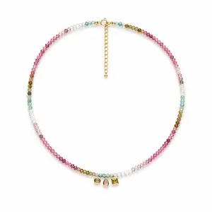 Women's Trio Beaded Necklace - Colorful Beads, Gold-Tone Clasp, Daily Wear Costume Jewelry, Daily Wear Necklace