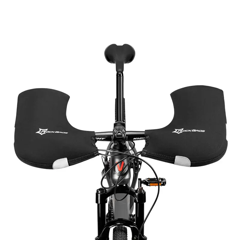 ROCKBROS Handlebar Mittens Cold Weather Mountain Bike Handlebar Mittens Windproof & Coldproof Commuter MTB Bicycle Bar Warmer Covers