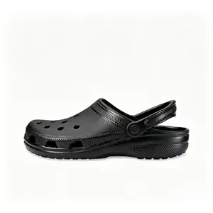 Black Classic Clogs for Women Men 2026 New Arrival - 100% Waterproof Non-Slip Garden Shoes Ultra Lightweight Comfortable Nursing Shoes Breathable Slip On Sandals with Arch Support EVA Material Quick Dry Beach Slippers for Indoor Outdoor Wor