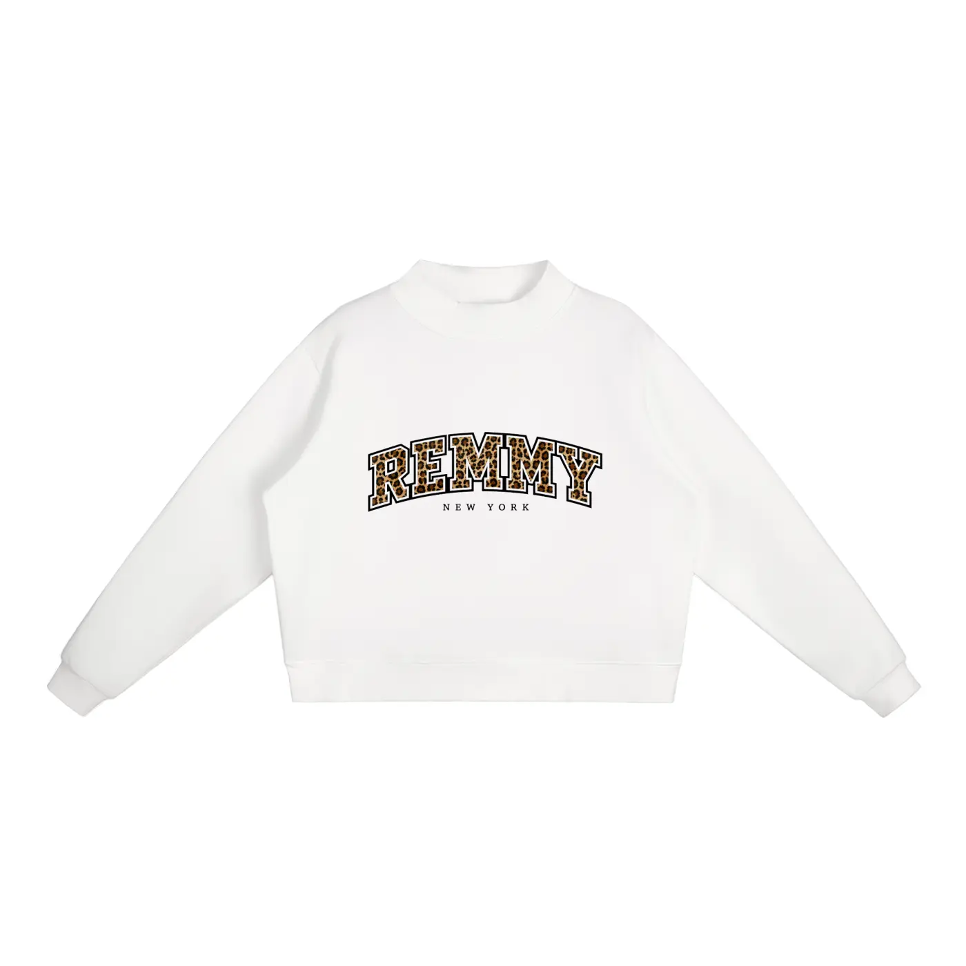 Cloud  Fleece Mock-Neck Crew Sweatshirt