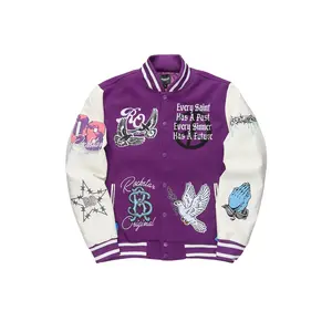 Warpath Purple Varsity Jacket