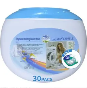 4-n-1 Laundry Detergent Pack 30 Pills Built-in Stain Pre Processor Long Lasting Fragrance Retention Dissolves in Any Water Temperature HE Compatible